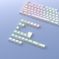 Contour Line White 104+29 Keys PBT Doubleshot Side Legends Keycaps Set Cherry Profile for Cherry MX Keyboard